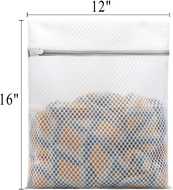 3Pcs Durable Honeycomb Mesh Laundry Bags for Delicates